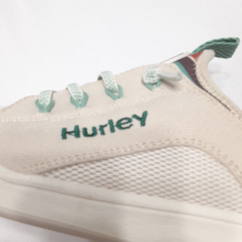 Hurley Lightweight Women's Off White and Mint Green Casual Slip On Shoes size 9 - Picture 10 of 12